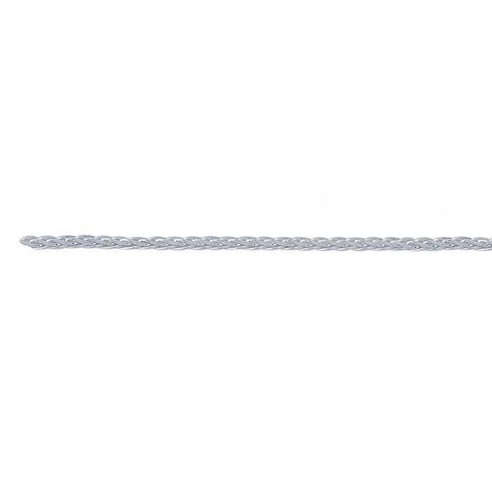 Catena di grano tonda in argento sterling 1,1 mm, al piede