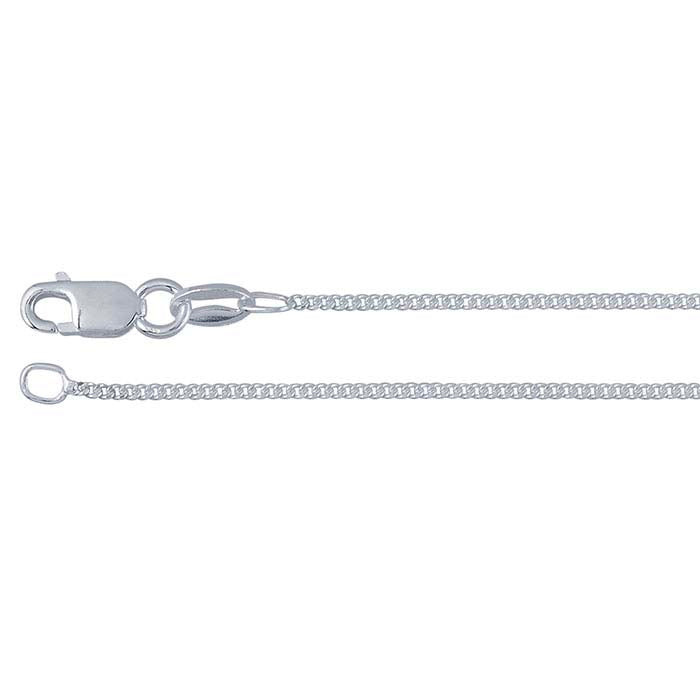 Catena Curb in Argento Sterling 1mm