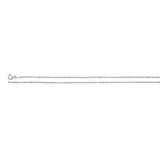 Sidabro 925 1,3 mm dviguba virvės grandinėlė