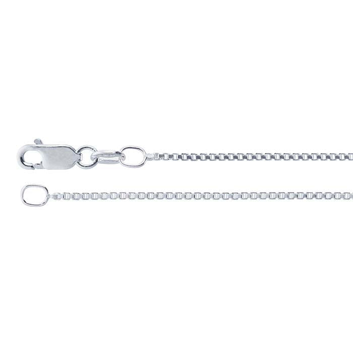 Catena a scatola veneziana in argento sterling 1,2 mm