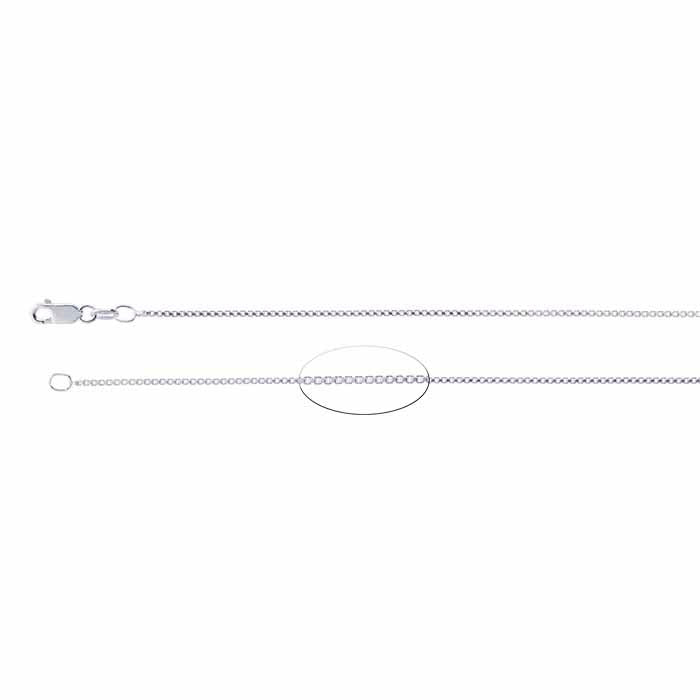 Catena a scatola veneziana in argento sterling 1,2 mm
