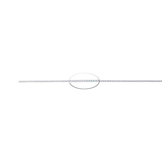 Sterling Silver 1,2 mm venetiansk boxkedja, per fot