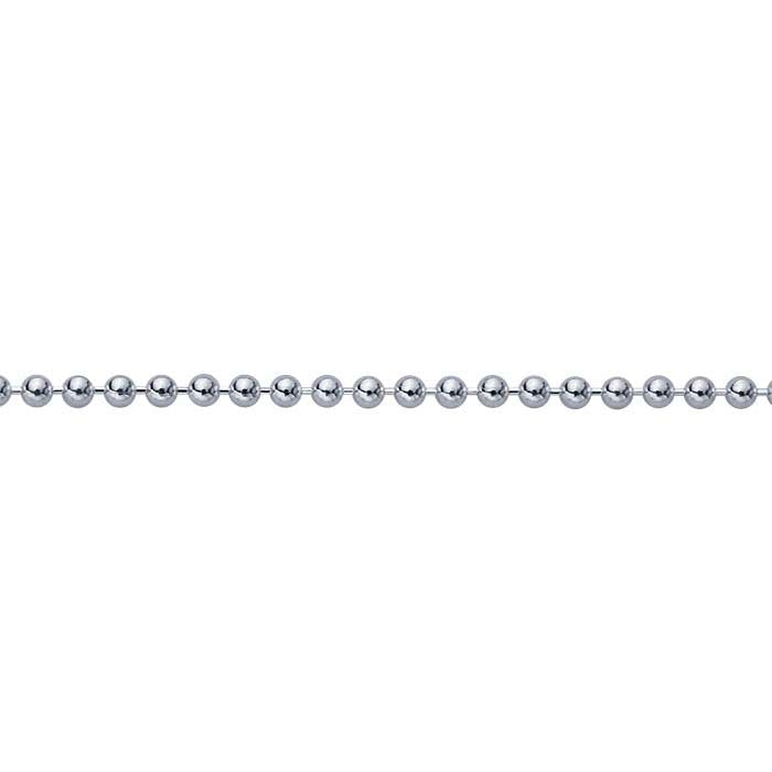 Sterling Silver 1.5mm Bead Chain, By the Foot