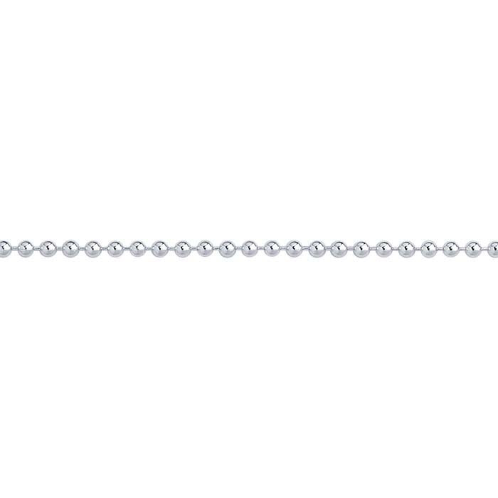 Catena a perline da 1mm in argento sterling