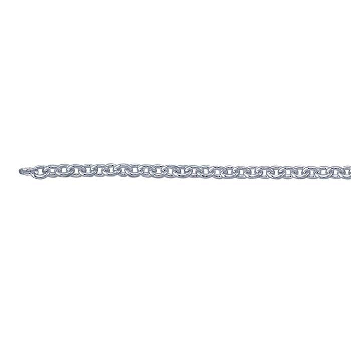 Catena a cavo ovale in argento sterling 1,1 mm, bobina da 15,24 m