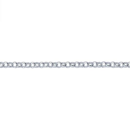 Sterling Silver Round Rolo Chain