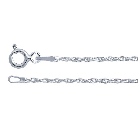 Sterling Silver 1,4 mm Dubbelrep Kedja