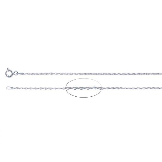 Sterling Silver 1,4 mm Dubbelrep Kedja