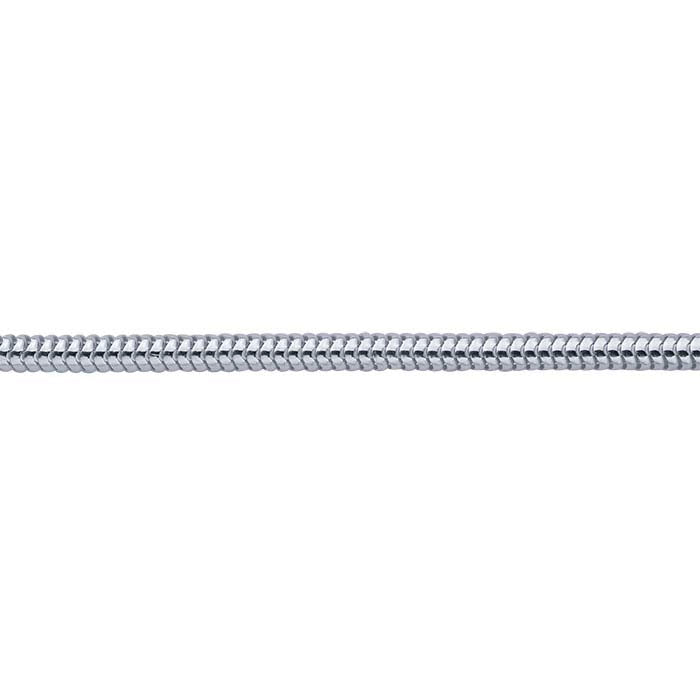 Catena a serpente tonda senza giunte in argento sterling 1,4 mm