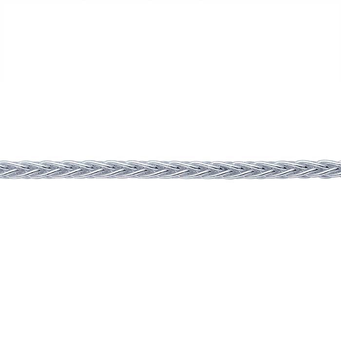 Catena di grano tonda in argento sterling 1,6 mm