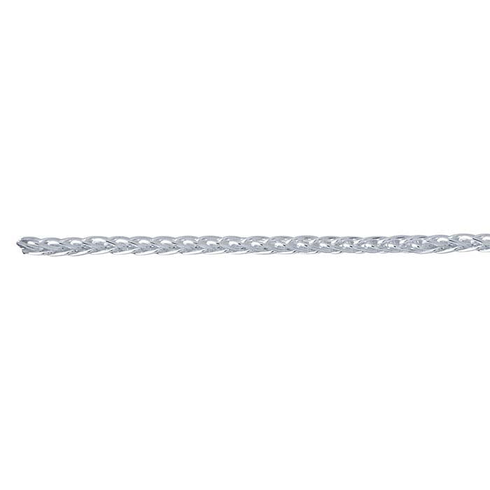 Sterling Silver 1,6 mm Rund Vete Kedja, Per Fot