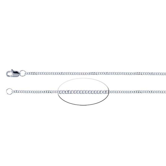Sterling Silver 1,5 mm curb-kedja