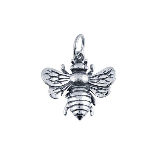 Sterling Silver 3D Honey Bee Pendant