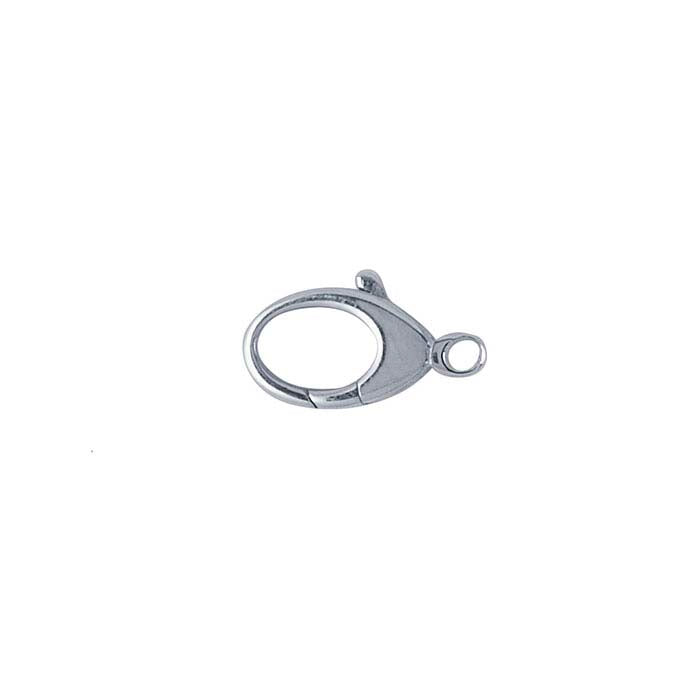 Sterling Silver 11,3 x 5,7 mm Droppformad Hummerlås med Stängd Ring