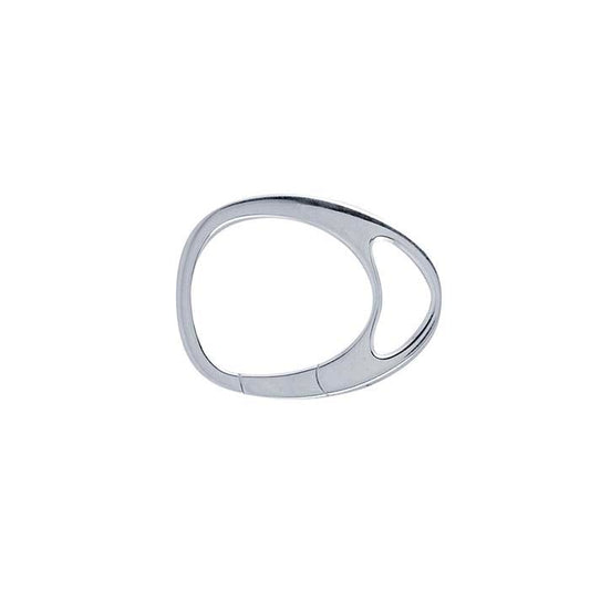 Chiusura a spinta a goccia grande in argento sterling 24,7 x 18,6 mm