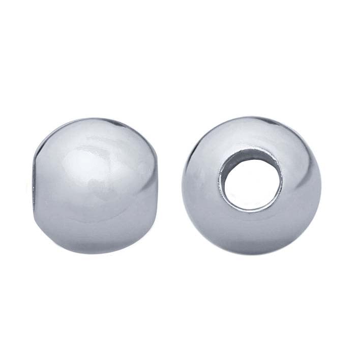 Sterling Silver Round Seamless Bead
