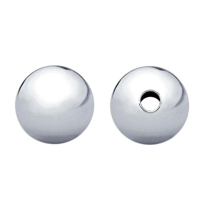 Sterling Silver Round Seamless Bead
