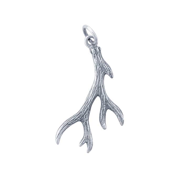 Sterling Silver Antler Pendant