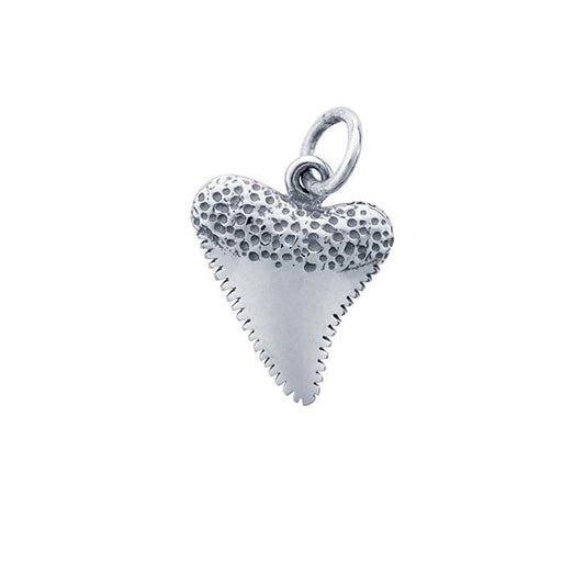 Sterling Silver 3D Shark's Tooth Charm