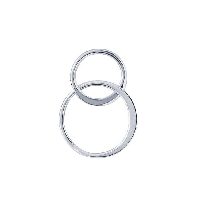 Sterling Silver Double-Circles Component