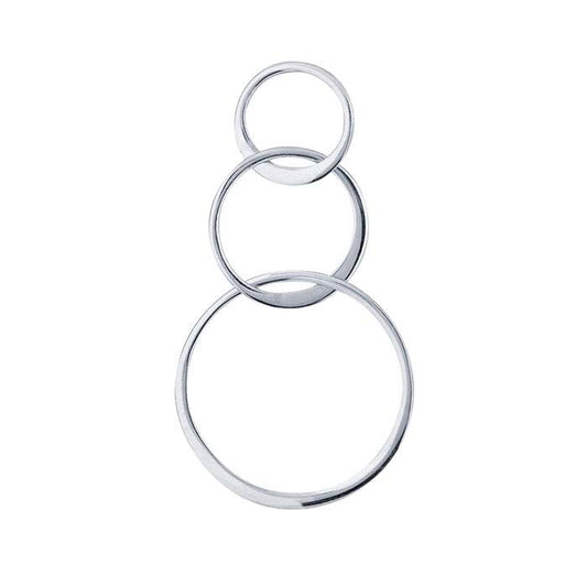 Sterling Silver Triple-Circle Component