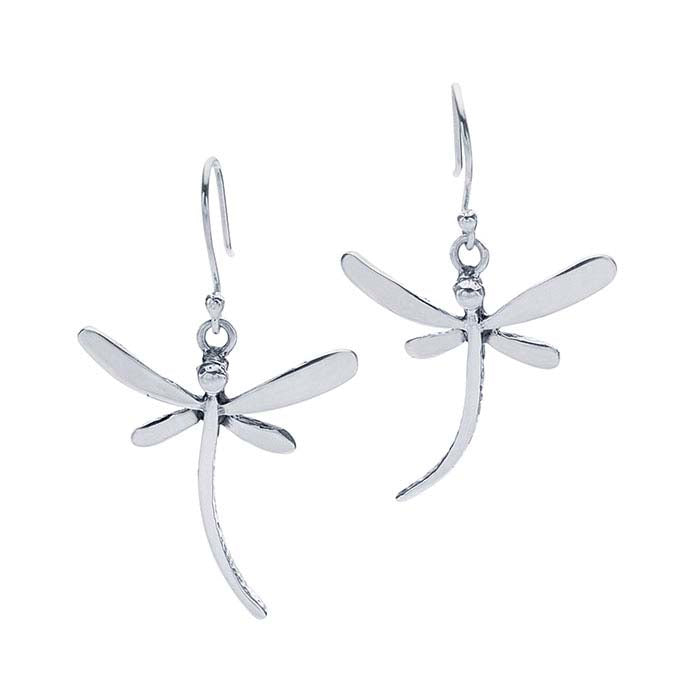 Sterling Silver Dragonfly Earrings