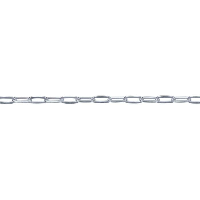 Sterling Silver Flat Oval Cable Chain