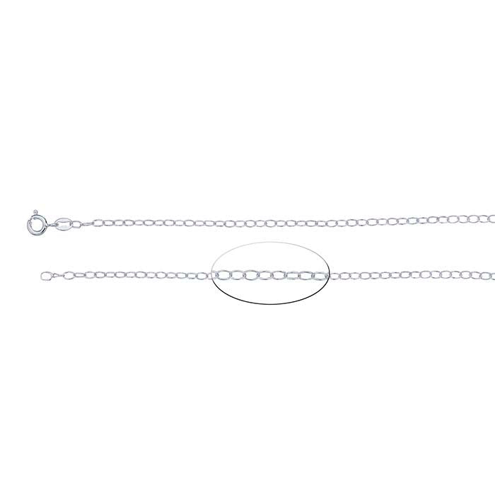 Sterling Silver Oval Cable Chain