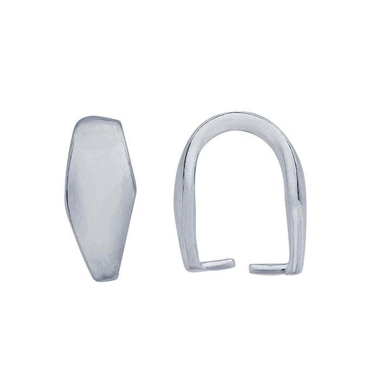 Sterling Silver Tapered Pinch Bail