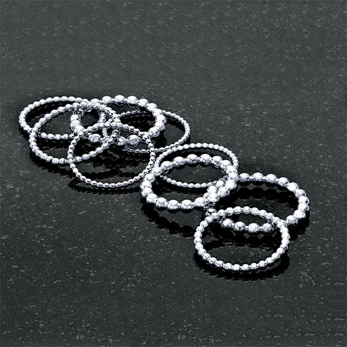 Sterling Silver Beaded Ring