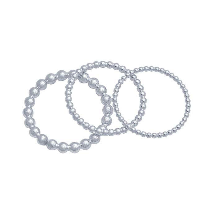 Sterling Silver Beaded Ring