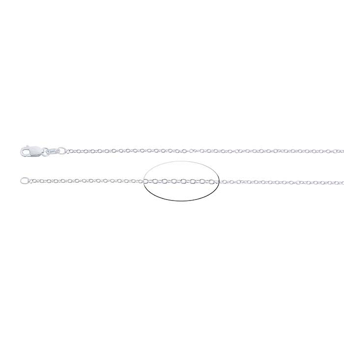 Sterling Silver Oval Cable Chain