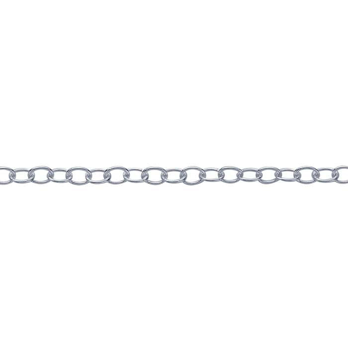 Sterling Silver Oval Cable Chain