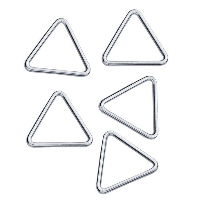 Sterling Silver Triangle Closed Ring