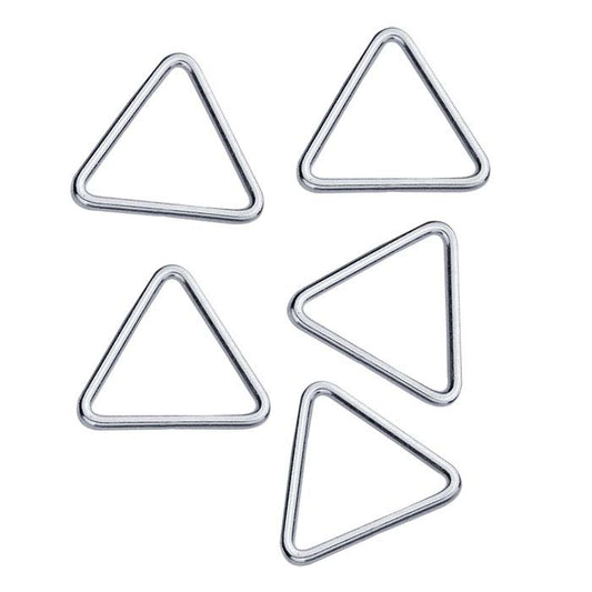 Sterling Silver Triangle Closed Ring