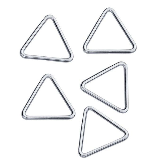 Sterling Silver 8.2mm Triangle Closed Ring