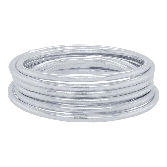 Sterling Silver 1mm Round Wire Stackable Ring