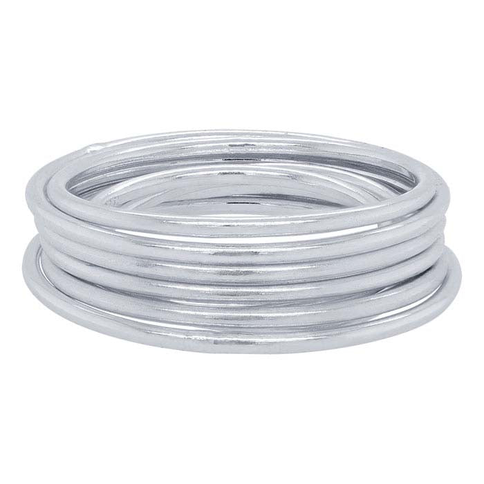 Sterling Silver 1mm Round Wire Stackable Ring