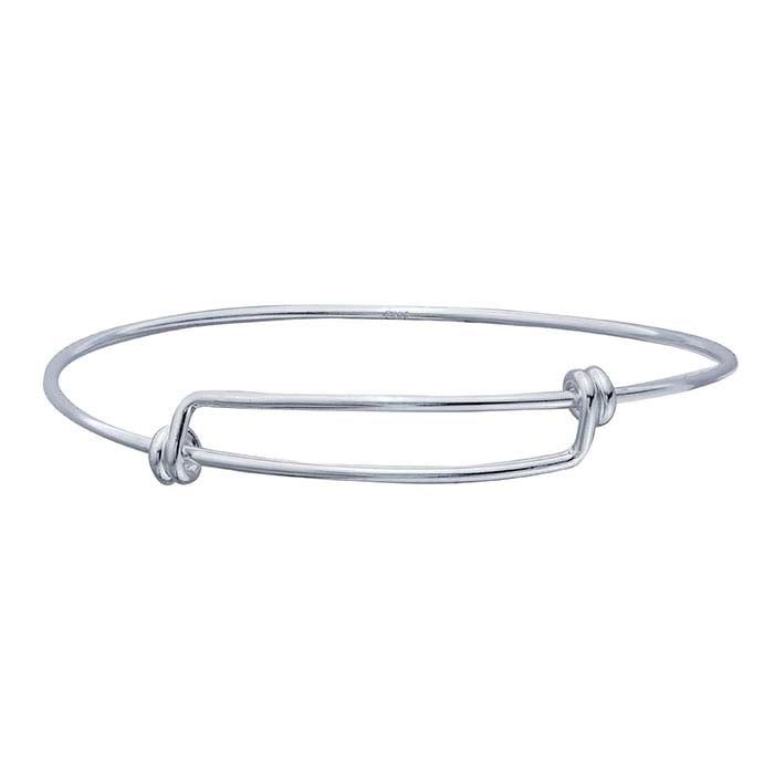 Sterling Silver Expandable Bangle Bracelet
