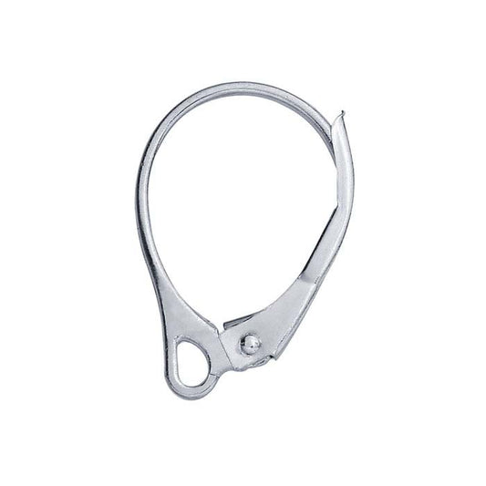 Sterling Silver Lever-Back Ear Wire with Open Ring