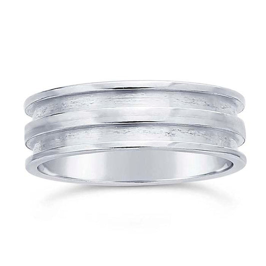Sterling Silver Double-Channel Ring