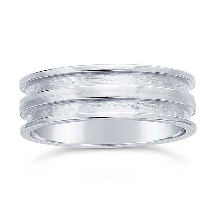 Sterling Silver Double-Channel Ring
