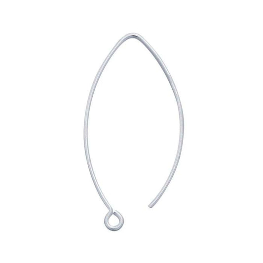 Sterling Silver Marquise Ear Wire with Open Ring