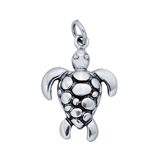 Sterling Silver Sea Turtle Pendant