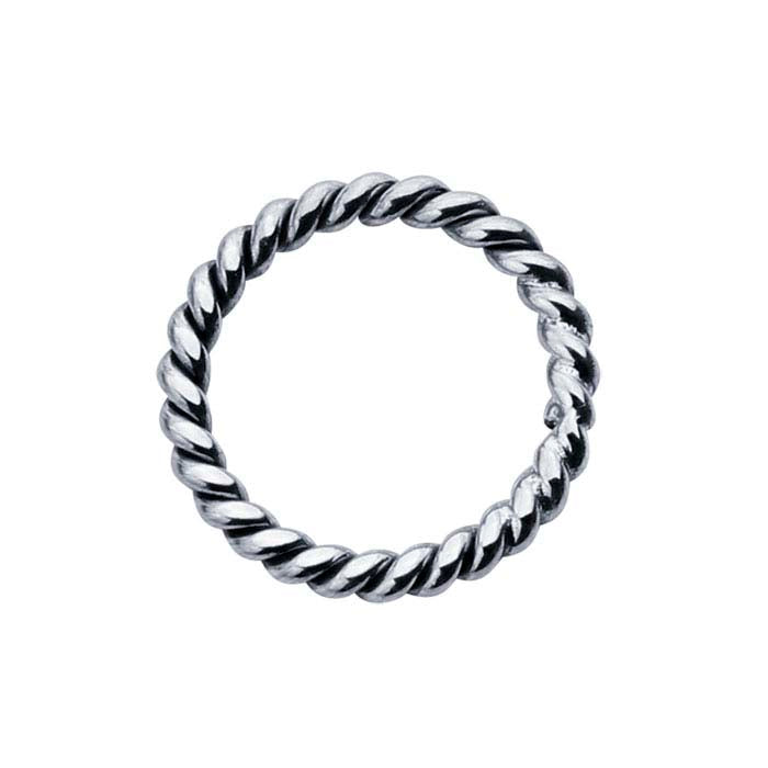 Sterling Silver Twist-Wire Circle Component