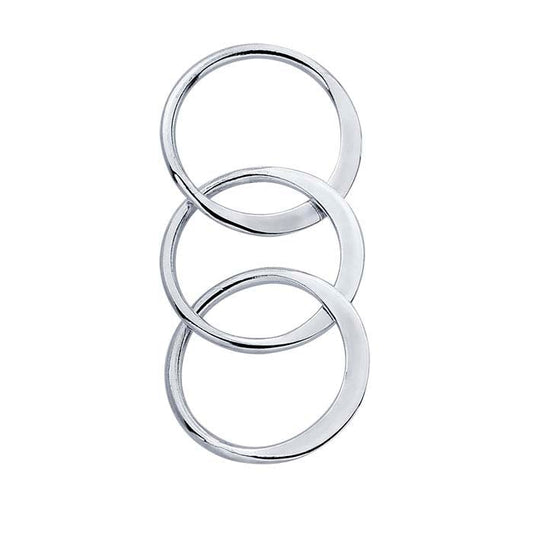 Sterling Silver Triple-Circle Component