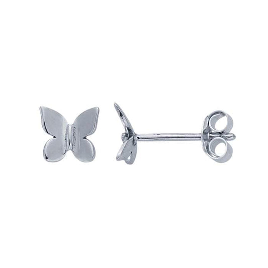Sterling Silver Butterfly Post Earrings