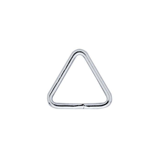 Sterling Silver 7.5mm Triangle Closed Ring