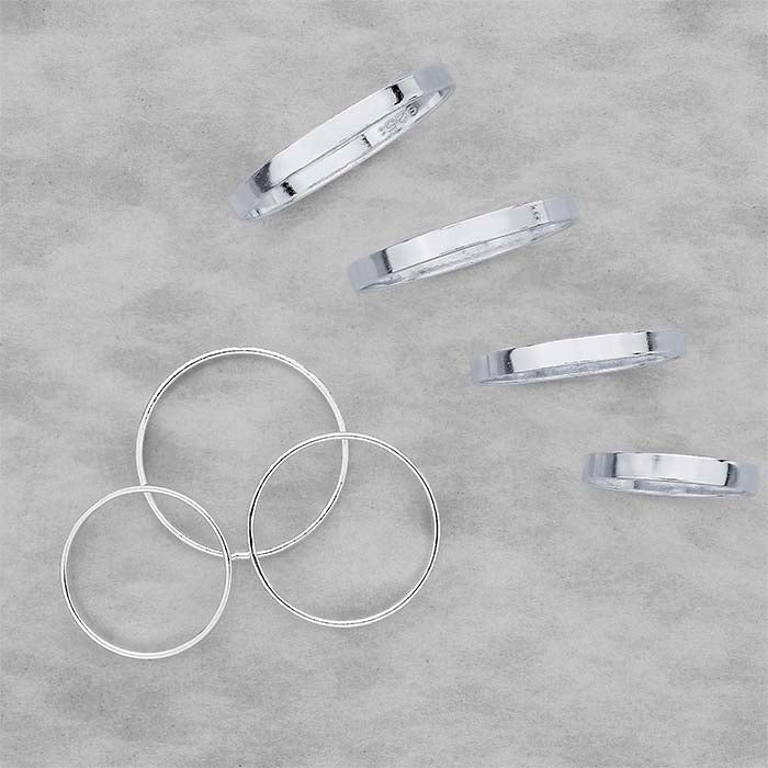 Sterling Silver 3mm Flat Band