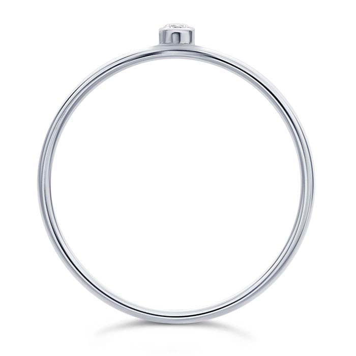 Sterling Silver CZ-Set Ring